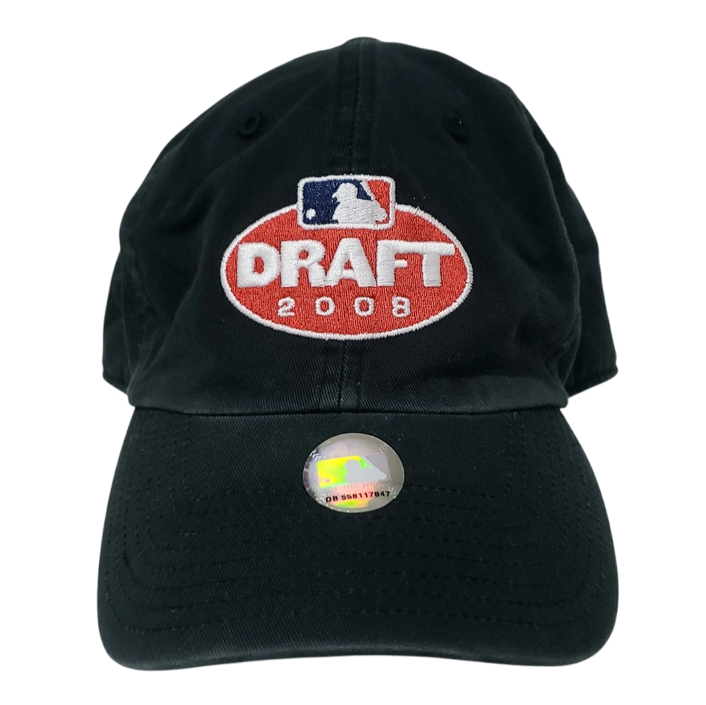 Twin Enterprise 2008 MLB Draft Adjustable Cotton Unisex Cap Washed Black NWT